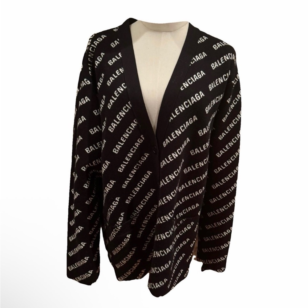 BALENCIAGA Logo Cardigan - Picture 2 of 9